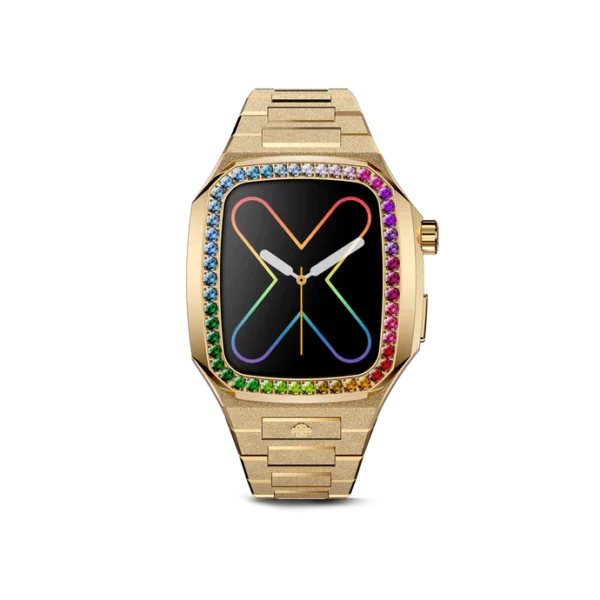 Apple Watch Gehäuse / EVF41 – REGENBOGEN Frosted Gold