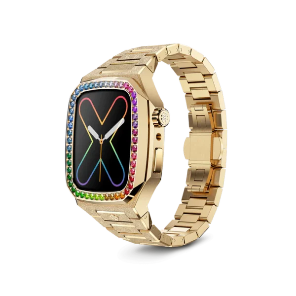Apple Watch Gehäuse / EVF41 – REGENBOGEN Frosted Gold - Image 3